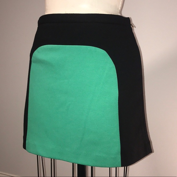 VIVIENNE TAM NWT Black & Green Block Mini Skirt - Picture 8 of 8